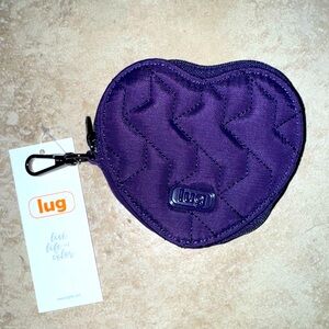 NWT lug Heart Pouch in brushed concord